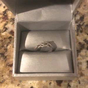 Zales diamond knot ring